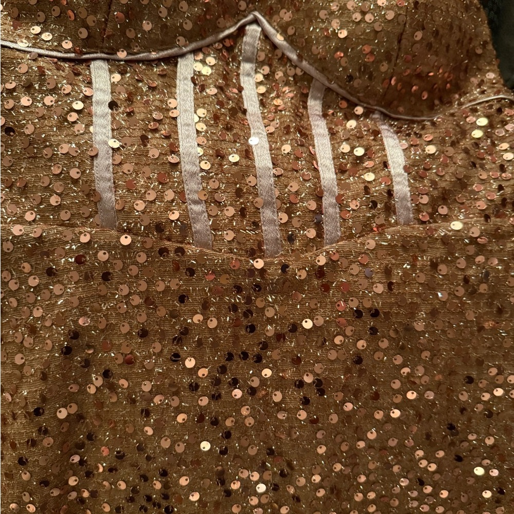 Sequin Maxi Dress in Bronze - Picture 2 of 8